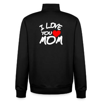 Mutter - Unisex Organic Zip Sweatshirt von Stanley/Stella - Schwarz - Hinten - AI Model Male 185 light (185cm)