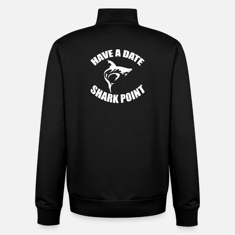 HAVE A DATE - SHARK POINT - Unisex Organic Zip Sweatshirt von Stanley/Stella - Schwarz