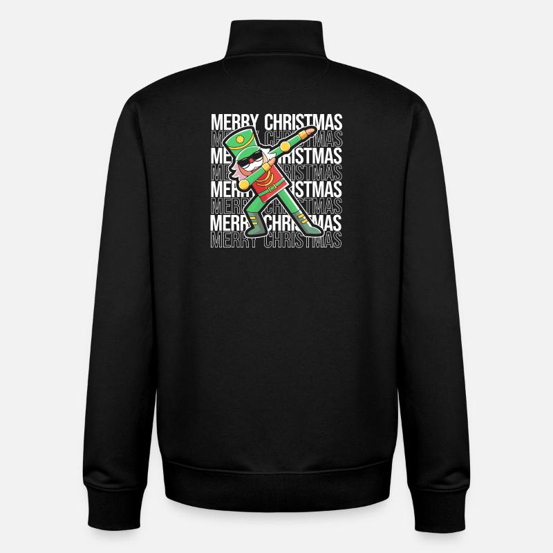 Christmas Nutcracker - Unisex Organic Zip Sweatshirt by Stanley/Stella - black