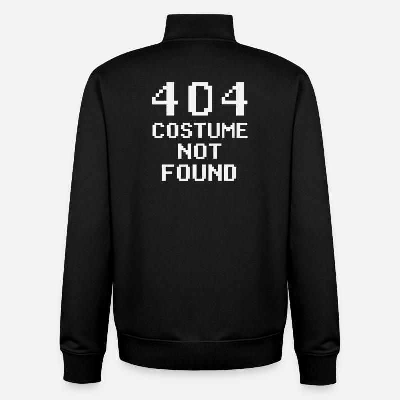 404 Costume introuvable - Sweat zippé unisexe en coton bio Stanley/Stella - noir