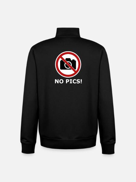 Pas d’icône photo - Sweat zippé unisexe en coton bio Stanley/Stella - noir