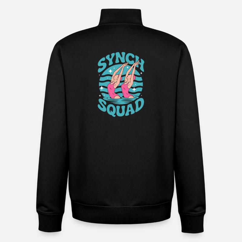 Synchronschwimmen Kunstschwimmen Wassersport - Unisex Organic Zip Sweatshirt von Stanley/Stella - Schwarz