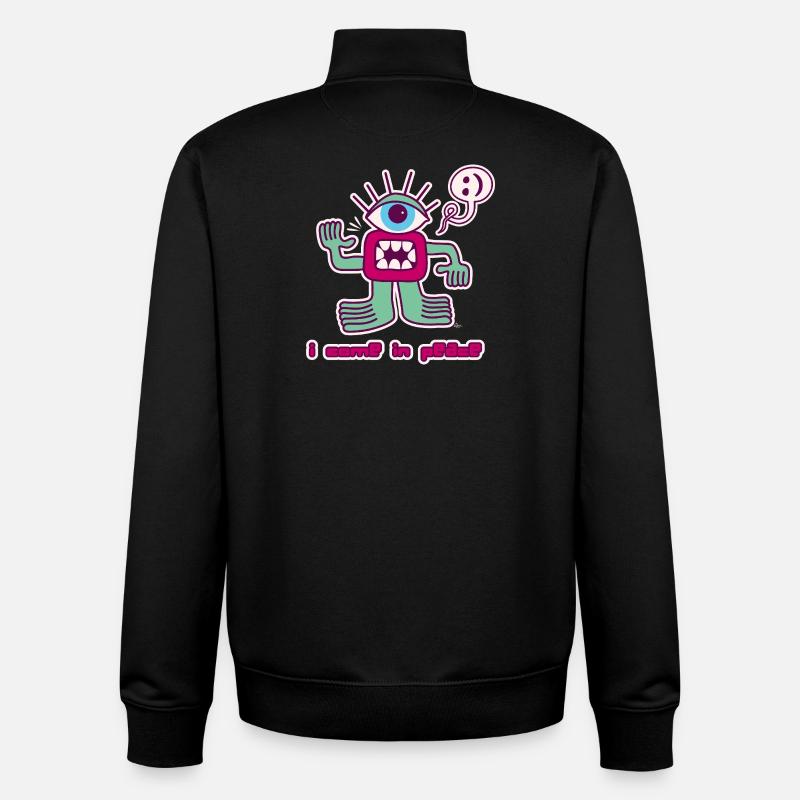 Außerirdischer - Unisex Organic Zip Sweatshirt von Stanley/Stella - Schwarz