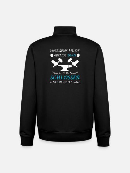 Locksmith Lustig Locksmith's Workshop Master - Unisex Organic Zip Sweatshirt by Stanley/Stella - black