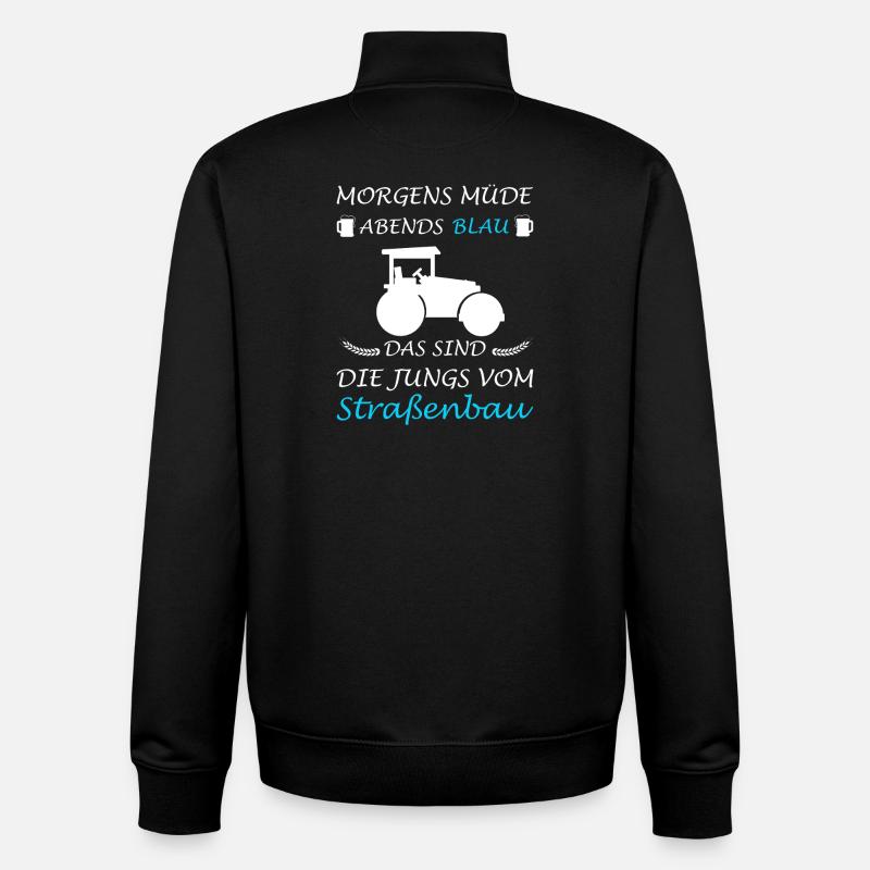 Straßenbau Straßenbauer Bauarbeiter - Unisex Organic Zip Sweatshirt von Stanley/Stella - Schwarz