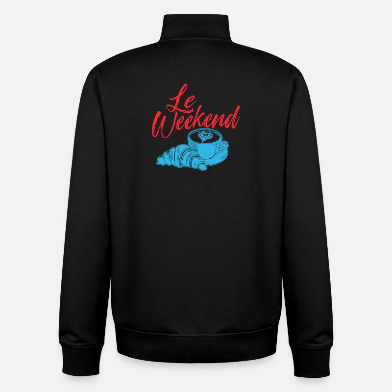Le Weekend French Coffee Chill Vibes - Unisex Organic Zip Sweatshirt von Stanley/Stella - Schwarz