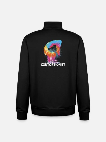 Quote for a contortionist - Unisex Organic Zip Sweatshirt by Stanley/Stella - black