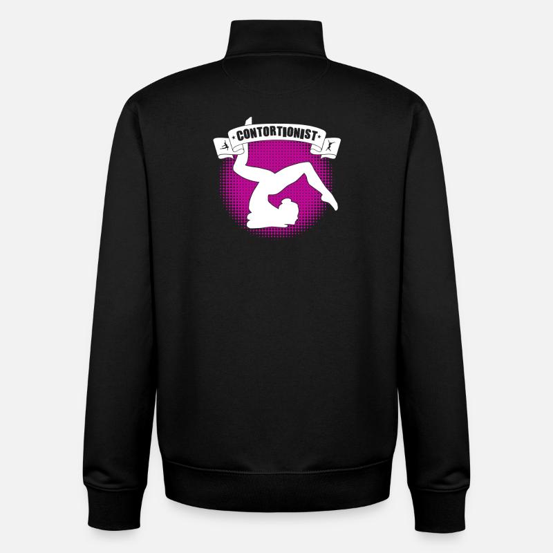 Citation pour un contorsionniste - Sweat zippé unisexe en coton bio Stanley/Stella - noir