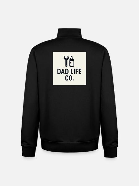 Dad Life Co Tool Bottles - Unisex Organic Zip Sweatshirt by Stanley/Stella - black