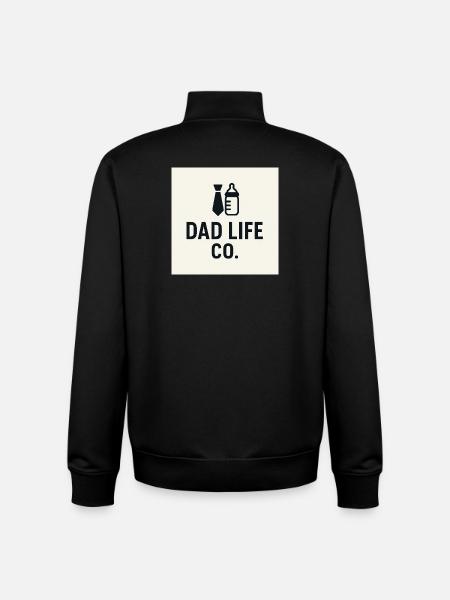 Dad Life Co Office Bottles - Unisex Organic Zip Sweatshirt by Stanley/Stella - black