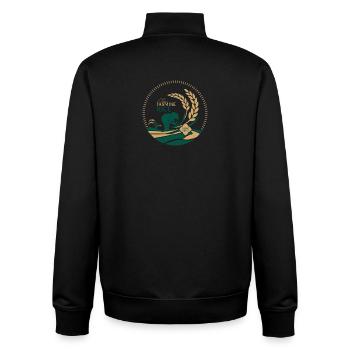 Thai Jasmine Rice Logo Organic - Unisex Organic Zip Sweatshirt von Stanley/Stella - Schwarz - Hinten - AI Model Male 185 light (185cm)