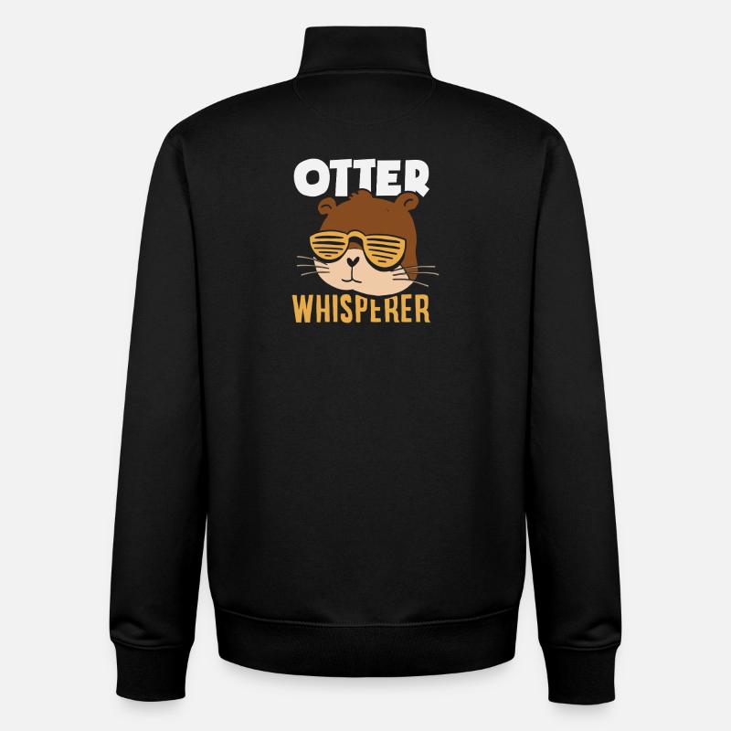 Seeotter-flüsterer - Unisex Organic Zip Sweatshirt von Stanley/Stella - Schwarz