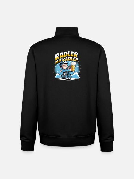 Cyclisme Cyclisme VTT - Sweat zippé unisexe en coton bio Stanley/Stella - noir