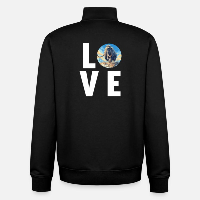 Mammuts Mammut - Unisex Organic Zip Sweatshirt von Stanley/Stella - Schwarz