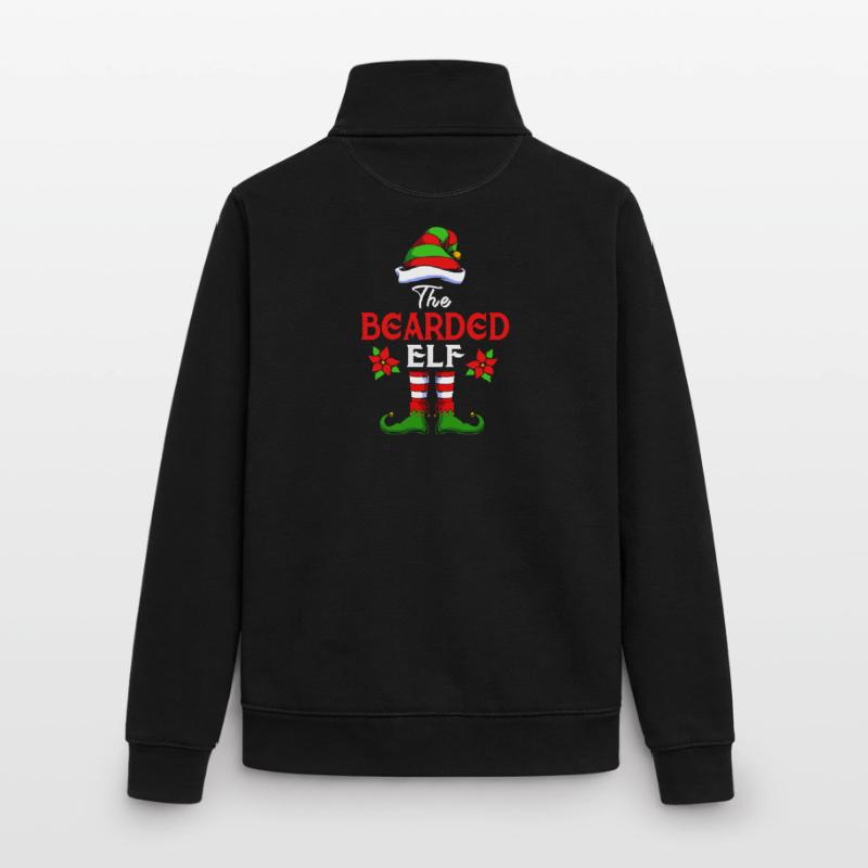 Elfe Elf Weihnachtsgeschenk Bart Bärtig Friseur Unisex Organic Zip Sweatshirt von Stanley/Stella