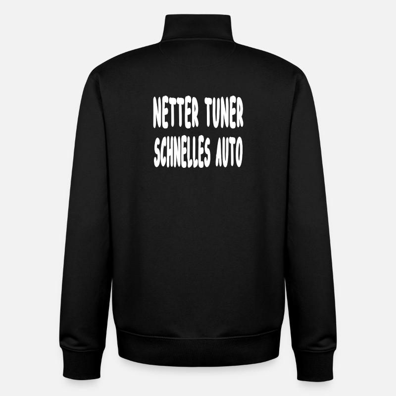 Tuner - Unisex Organic Zip Sweatshirt von Stanley/Stella - Schwarz