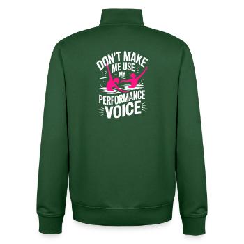 Synchronschwimmen Kunstschwimmen Wassersport - Unisex Organic Zip Sweatshirt von Stanley/Stella - Flaschengrün - Hinten - AI Model Male 185 dark (185cm)