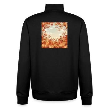 Hello Autumn - Unisex Organic Zip Sweatshirt von Stanley/Stella - Schwarz - Hinten - AI Model Male 185 light (185cm)