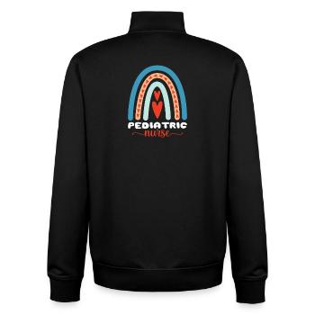 Kinderkrankenschwester Squad Krankenpflegeschüler - Unisex Organic Zip Sweatshirt von Stanley/Stella - Schwarz - Hinten - AI Model Male 185 light (185cm)