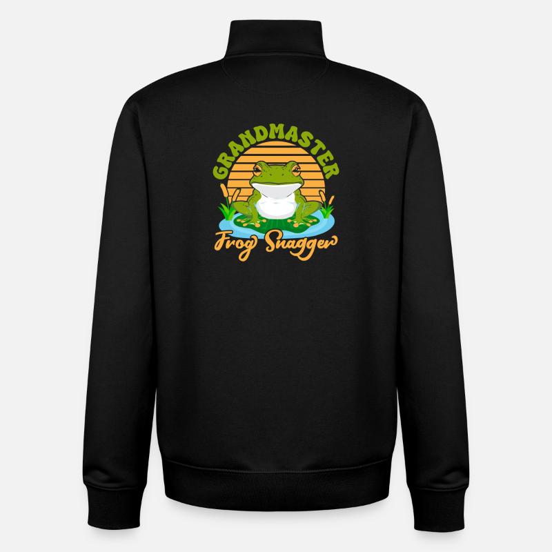 Frog Catcher Grandmaster Frog Snagger Frog - Sweat zippé unisexe en coton bio Stanley/Stella - noir