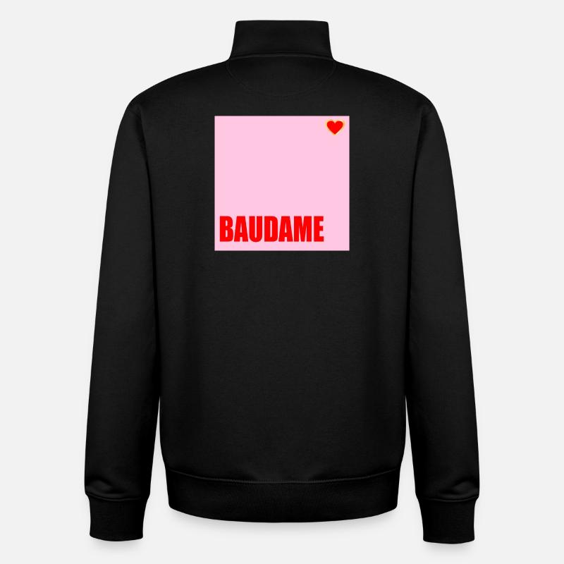 MAÎTRE D’OUVRAGE BAUDAME HAUSBAU HERZ - Sweat zippé unisexe en coton bio Stanley/Stella - noir