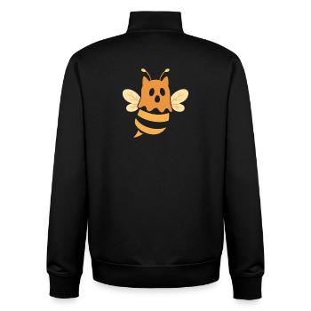 Halloween Bienengeist Motiv - Unisex Organic Zip Sweatshirt von Stanley/Stella - Schwarz - Hinten - AI Model Male 185 light (185cm)