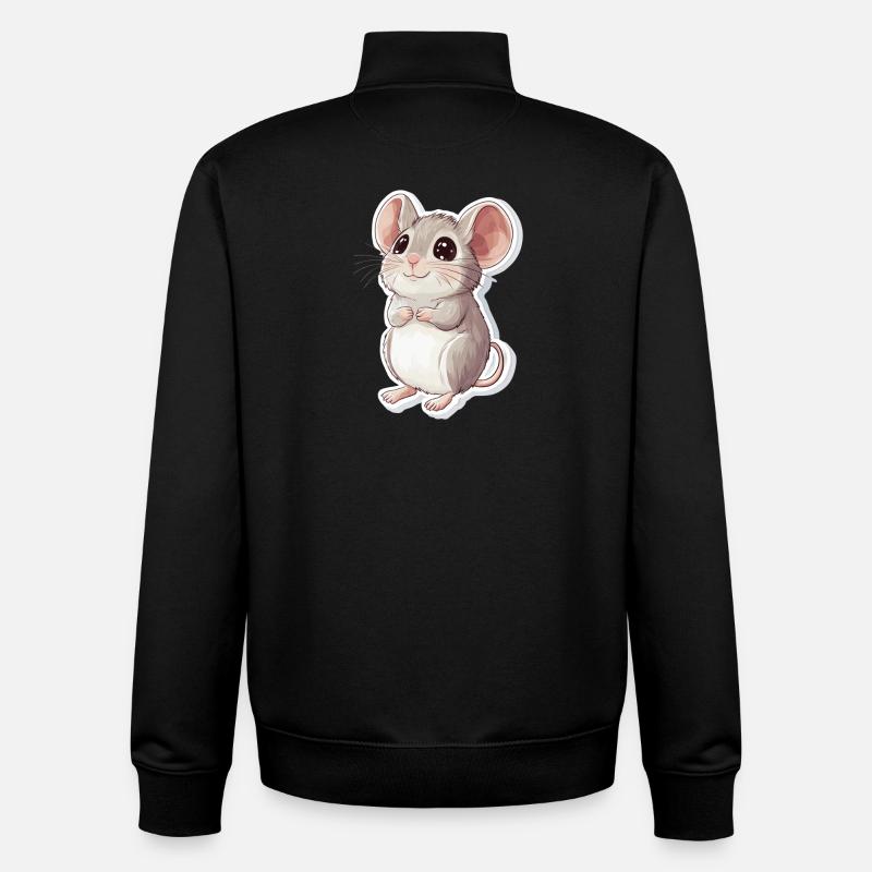 Maus - Unisex Organic Zip Sweatshirt von Stanley/Stella - Schwarz