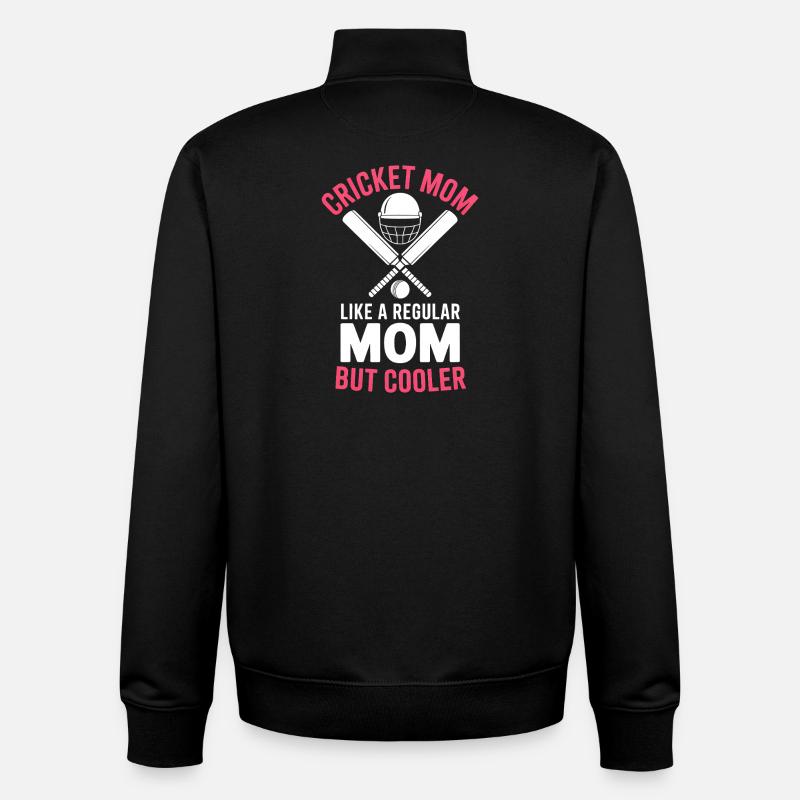 Cricket disant maman drôle Cricket cadeau - Sweat zippé unisexe en coton bio Stanley/Stella - noir
