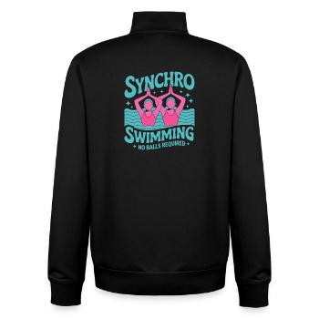 Synchronschwimmen Kunstschwimmen Wassersport - Unisex Organic Zip Sweatshirt von Stanley/Stella - Schwarz - Hinten - AI Model Male 185 light (185cm)