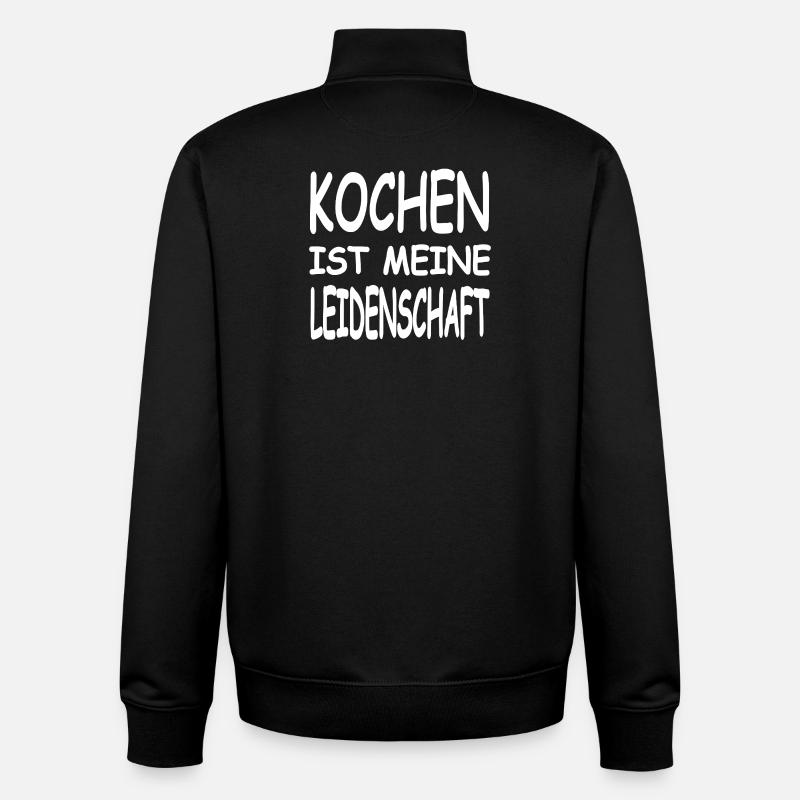 Cuire - Sweat zippé unisexe en coton bio Stanley/Stella - noir