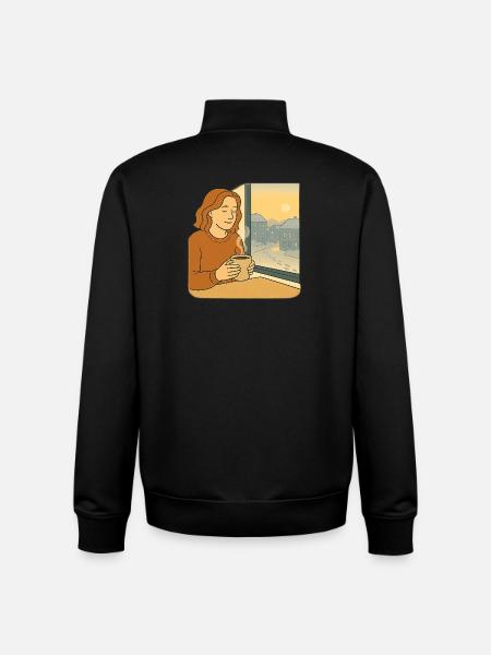 Windows Early Morning Heat - Unisex Organic Zip Sweatshirt by Stanley/Stella - black