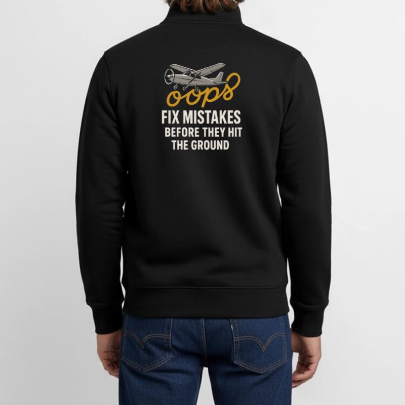 Flight Instructor Cfi Pilot Aviation Instructor Unisex Organic Zip Sweatshirt by Stanley/Stella