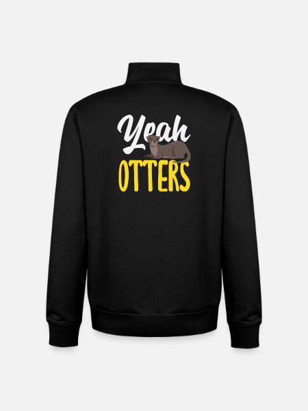 Ja Seeotter Cartoon - Unisex Organic Zip Sweatshirt von Stanley/Stella - Schwarz