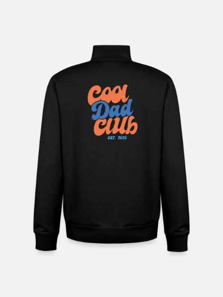 Cool Dad Club 2025 - Gift Idea - Unisex Organic Zip Sweatshirt by Stanley/Stella - black