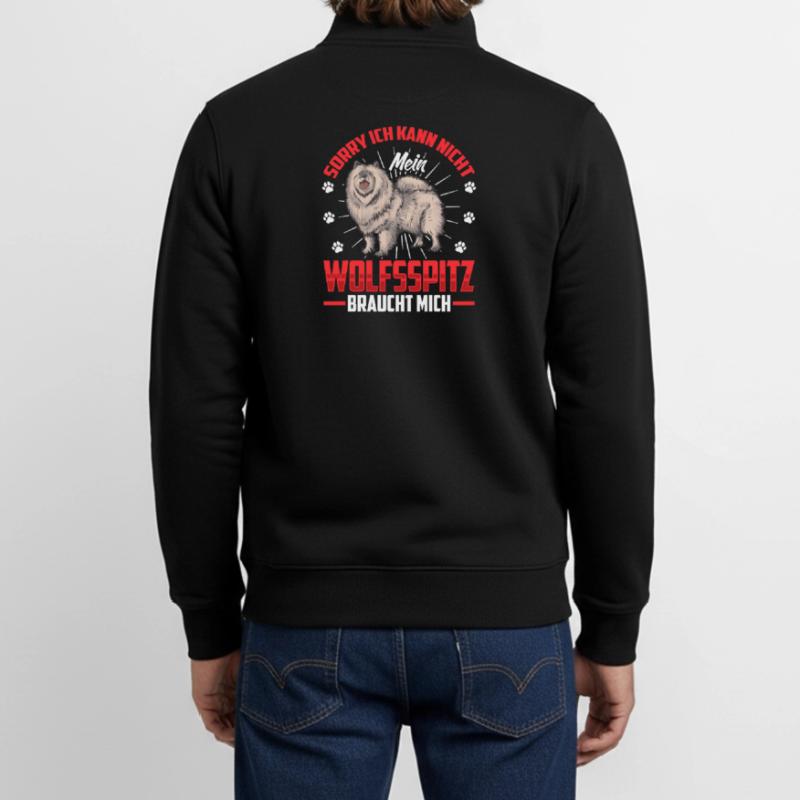 Wolfspitz needs me German Wolfspitz Unisex Organic Zip Sweatshirt by Stanley/Stella