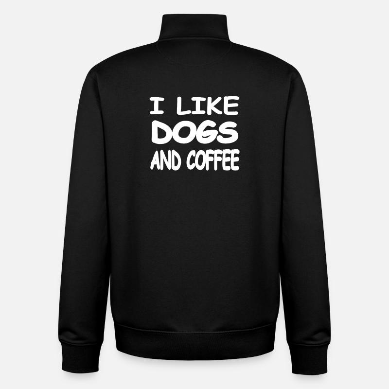 Hunde - Unisex Organic Zip Sweatshirt von Stanley/Stella - Schwarz