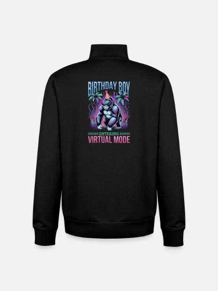 Birthday Gamer VR - Unisex Organic Zip Sweatshirt von Stanley/Stella - Schwarz