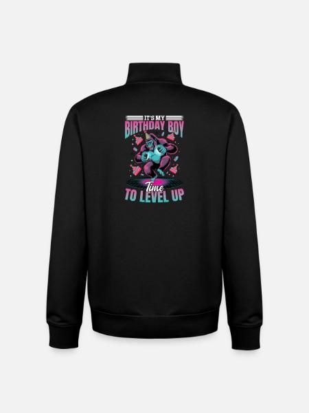 Birthday Gamer VR - Unisex Organic Zip Sweatshirt by Stanley/Stella - black
