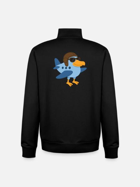 Ein Supervogelflugzeug - Unisex Organic Zip Sweatshirt von Stanley/Stella - Schwarz