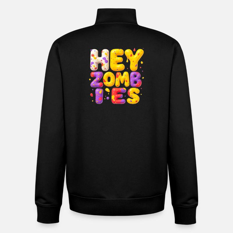 Halloween & Zombie Design Cool Fun - Unisex Organic Zip Sweatshirt by Stanley/Stella - black