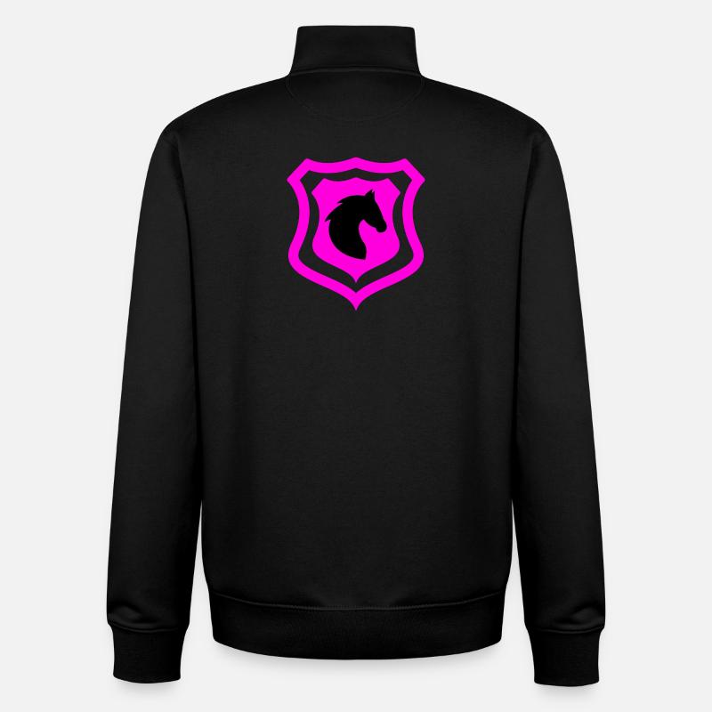 Pferde - Unisex Organic Zip Sweatshirt von Stanley/Stella - Schwarz