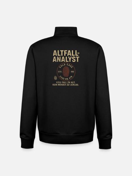 Altfall-Analyst – Cold Case Shirt - Unisex Organic Zip Sweatshirt von Stanley/Stella - Schwarz