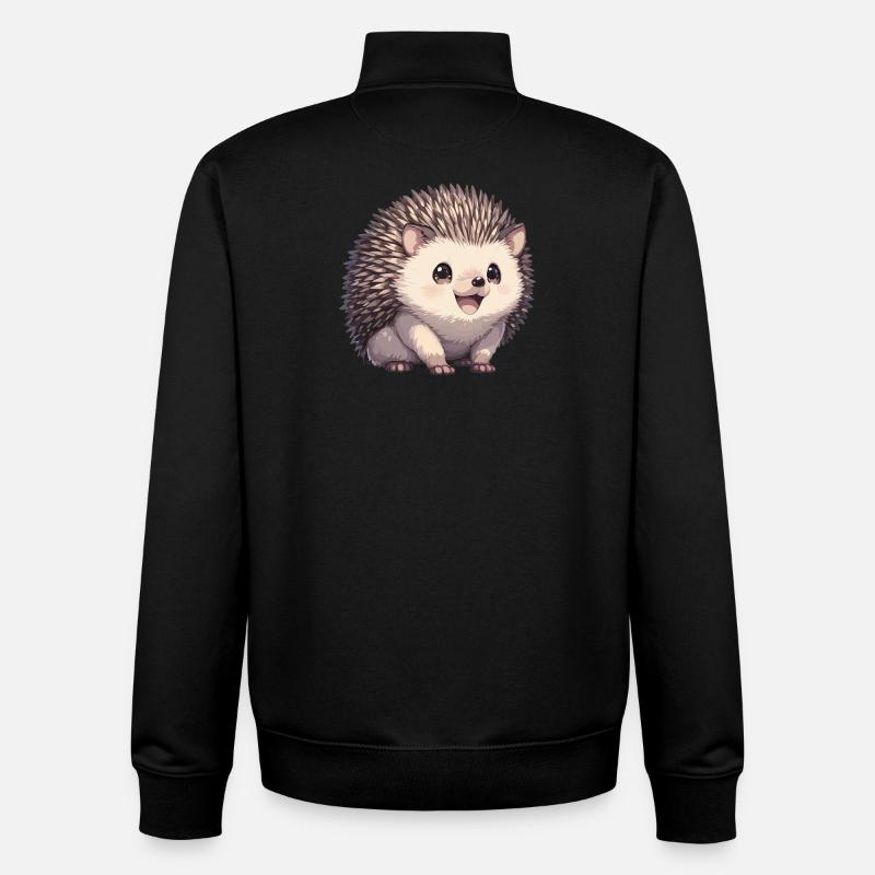 Igel - Unisex Organic Zip Sweatshirt von Stanley/Stella - Schwarz