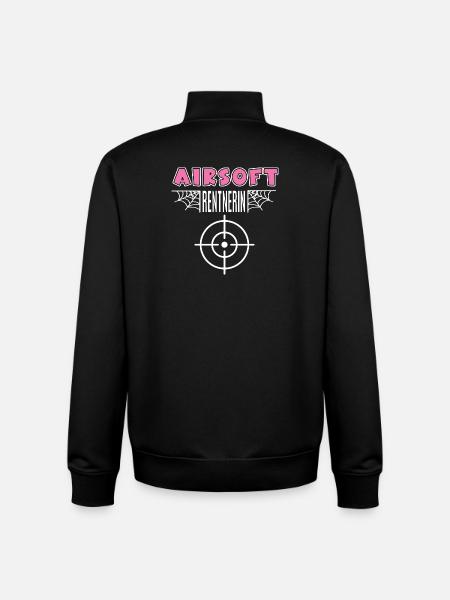 Airsoft Pensioner Retirement Airsofter - Unisex Organic Zip Sweatshirt by Stanley/Stella - black