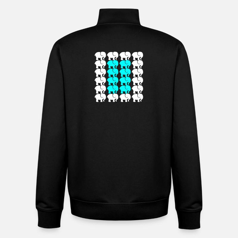 ELEFANT - Unisex Organic Zip Sweatshirt von Stanley/Stella - Schwarz