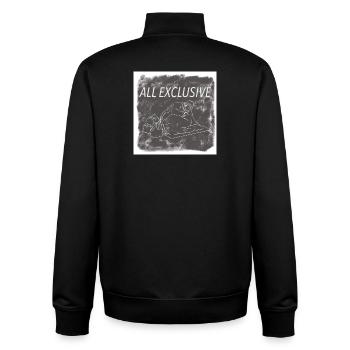 Alles exklusiv - Unisex Organic Zip Sweatshirt von Stanley/Stella - Schwarz - Hinten - AI Model Male 185 light (185cm)