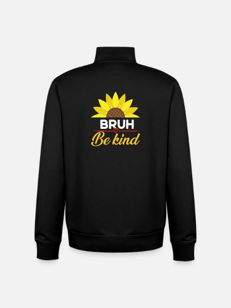 Be Kind Brew Sunflower - Unisex Organic Zip Sweatshirt by Stanley/Stella - black