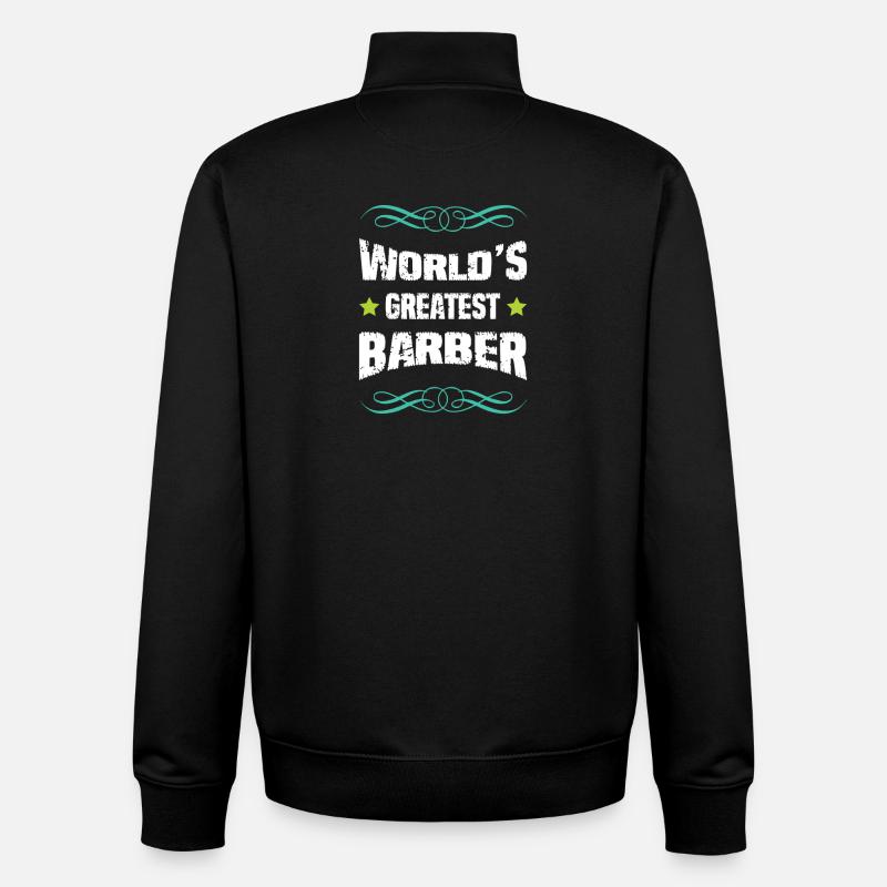 World's Greatest Barber - Unisex Organic Zip Sweatshirt von Stanley/Stella - Schwarz