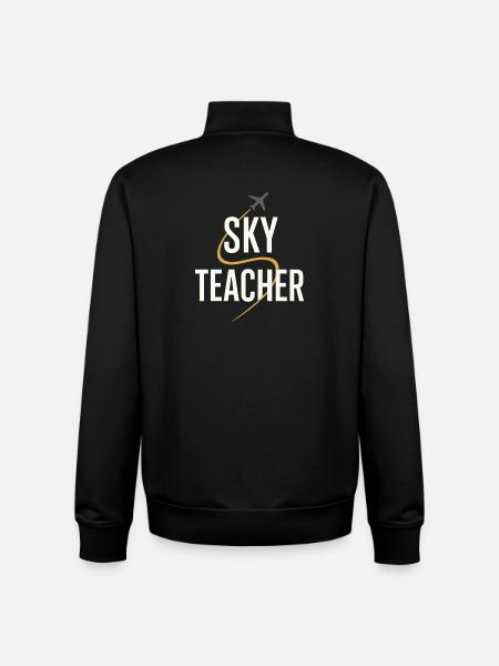 Fluglehrer Cfi Pilot Luftfahrtlehrer - Unisex Organic Zip Sweatshirt von Stanley/Stella - Schwarz