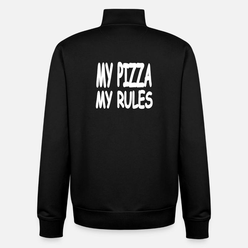 Pizza - Unisex Organic Zip Sweatshirt von Stanley/Stella - Schwarz